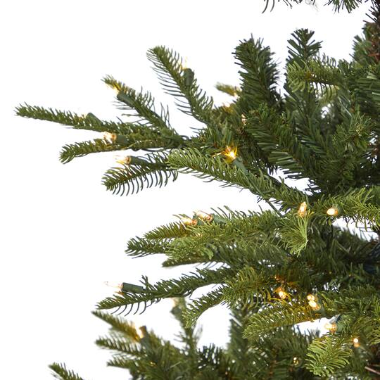 6ft. Pre-Lit Layered Washington Spruce Artificial Christmas Tree with Clear Lights